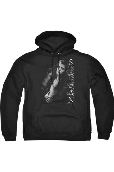 Gildan Vampire Diaries Next To Me Adult Pull Over Hoodie / Hooded Sweatshirt In Black