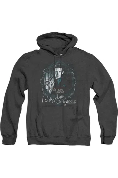 Gildan Vampire Diaries Originals Adult Heather Hoodie / Hooded Sweatshirt In Black