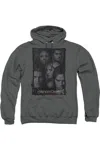 Gildan Vampire Diaries So Here We Are Adult Pull Over Hoodie / Hooded Sweatshirt In Pink