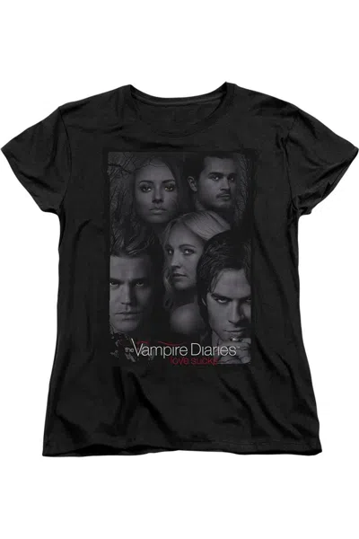 Gildan Vampire Diaries So Here We Are Short Sleeve Women´s Tee / T-shirt In Black