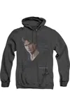 Gildan Vampire Diaries Sometimes Adult Heather Hoodie / Hooded Sweatshirt In Black