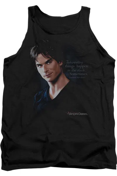 Gildan Vampire Diaries Sometimes Adult Tank Top In Black