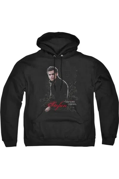 Gildan Vampire Diaries Stefan Adult Pull Over Hoodie / Hooded Sweatshirt In Black