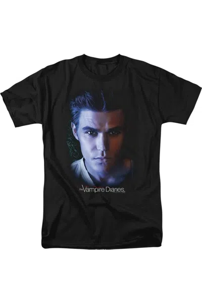 Gildan Vampire Diaries Stefan Short Sleeve Adult Tee / T-shirt In Black
