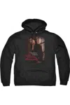 Gildan Vampire Diaries Threes A Party Adult Pull Over Hoodie / Hooded Sweatshirt In Black