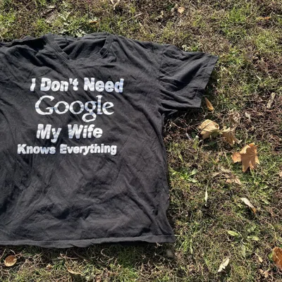 Pre-owned Gildan Vintage Y2k Adult Tee Don Need Google Wife Xl In Black