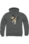 Gildan Where The Wild Things Are Carol Adult Pull Over Hoodie / Hooded Sweatshirt In Pink