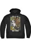 Gildan Where The Wild Things Are King Of All Wild Things Adult Pull Over Hoodie / Hooded Sweatshirt In Black