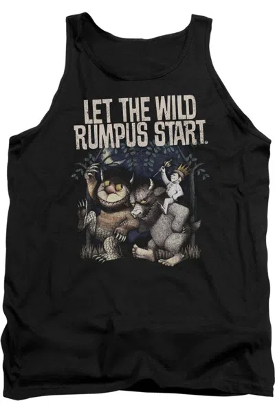 Gildan Where The Wild Things Are Wild Rumpus Adult Tank Top In Black