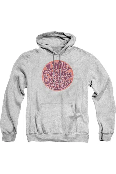 Gildan Willy Wonka And The Chocolate Factory Circle Logo Adult Pull Over Hoodie / Hooded Sweatshirt In Multi