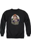 Gildan Willy Wonka And The Chocolate Factory Its Scrumdiddlyumptious Adult Crewneck Sweatshirt In Black