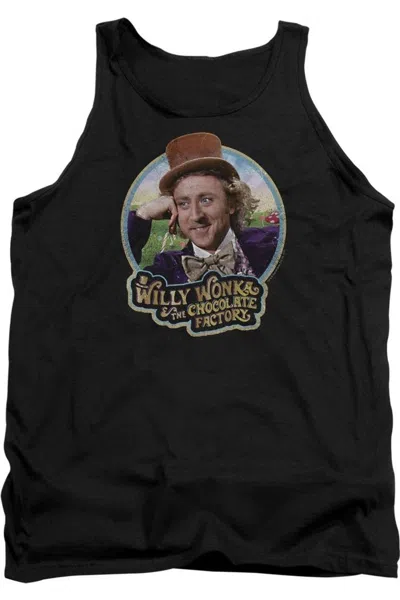 Gildan Willy Wonka And The Chocolate Factory Its Scrumdiddlyumptious Adult Tank Top In Black