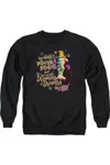 Gildan Willy Wonka And The Chocolate Factory Music Makers Adult Crewneck Sweatshirt In Black