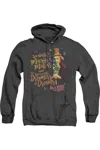 Gildan Willy Wonka And The Chocolate Factory Music Makers Adult Heather Hoodie / Hooded Sweatshirt In Black