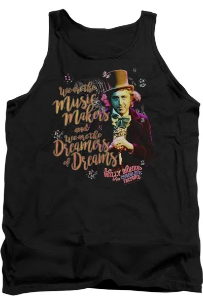Gildan Willy Wonka And The Chocolate Factory Music Makers Adult Tank Top In Black