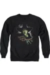 Gildan Wizard Of oz And Your Little Dog Too Adult Crewneck Sweatshirt In Black