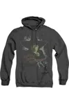Gildan Wizard Of oz And Your Little Dog Too Adult Heather Hoodie / Hooded Sweatshirt In Black