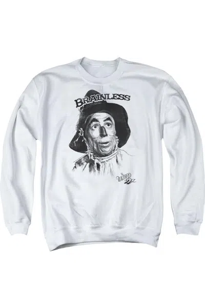 Gildan Wizard Of oz Brainless Adult Crewneck Sweatshirt In White