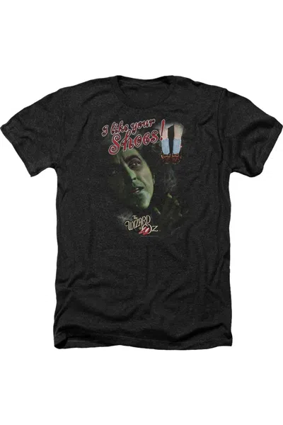 Gildan Wizard Of oz I Like Your Shoes Adult Heather Tee / T-shirt In Black