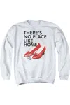 Gildan Wizard Of oz No Place Like Home Adult Crewneck Sweatshirt In White