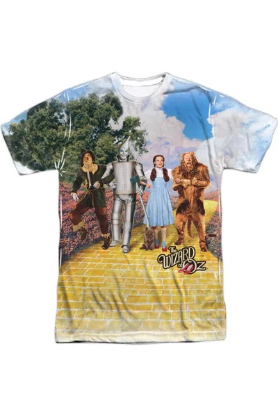 Gildan Wizard Of oz On The Road Short Sleeve Adult Poly Crew Tee / T-shirt In White