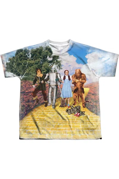 Gildan Kids' Wizard Of oz On The Road (front/back Print) Short Sleeve Youth Poly Crew Tee / T-shirt In Multi