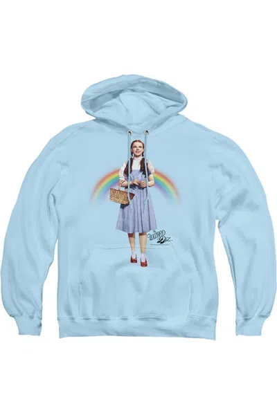Gildan Wizard Of oz Over The Rainbow Adult Pull Over Hoodie / Hooded Sweatshirt In Blue
