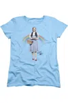 Gildan Wizard Of oz Over The Rainbow Short Sleeve Womens Tee / T-shirt In Blue