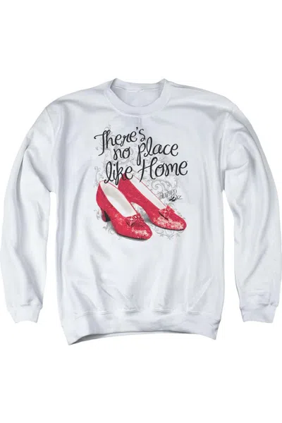 Gildan Wizard Of oz Ruby Slippers Adult Crewneck Sweatshirt In White