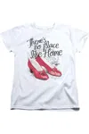 Gildan Wizard Of oz No Place Like Home Short Sleeve Womens Tee / T-shirt In White