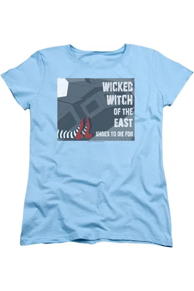 Gildan Wizard Of oz Shoes To Die For Short Sleeve Womens Tee / T-shirt In Blue