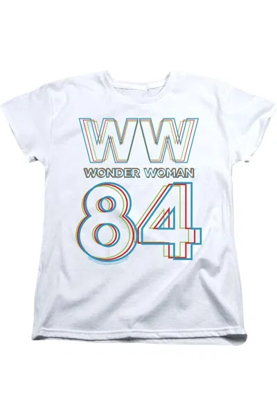 Gildan Wonder Woman 84 3d Hype Logo Short Sleeve Women´s Tee / T-shirt In White