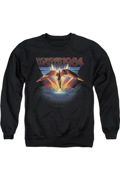 Gildan Wonder Woman 84 84 Metal Adult Crewneck Sweatshirt In Black