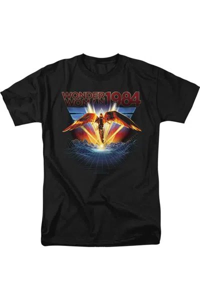Gildan Wonder Woman 84 84 Metal Short Sleeve Adult Tee / T-shirt In Black