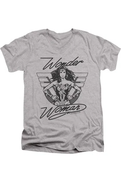 Gildan Wonder Woman 84 Determined Wonder Short Sleeve Adult V Neck Premium Cotton Tee / T-shirt In Multi