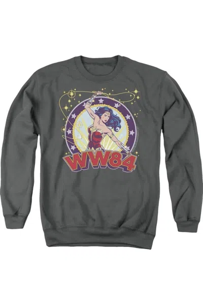 Gildan Wonder Woman 84 Lasso Star Adult Crewneck Sweatshirt In Pink