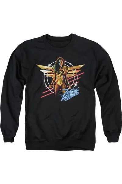 Gildan Wonder Woman 84 Space Poster Adult Crewneck Sweatshirt In Black