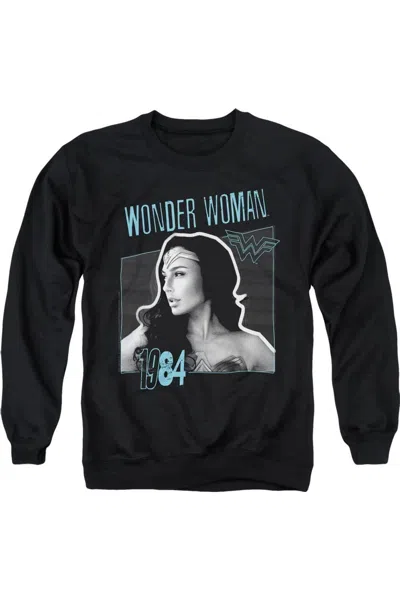 Gildan Wonder Woman 84 Space Poster Adult Crewneck Sweatshirt In Black