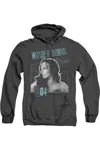 Gildan Wonder Woman 84 Space Poster Adult Heather Hoodie / Hooded Sweatshirt In Black