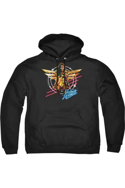 Gildan Wonder Woman 84 Space Poster Adult Pull Over Hoodie / Hooded Sweatshirt In Black