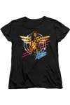 Gildan Wonder Woman 84 Space Poster Short Sleeve Women´s Tee / T-shirt In Black