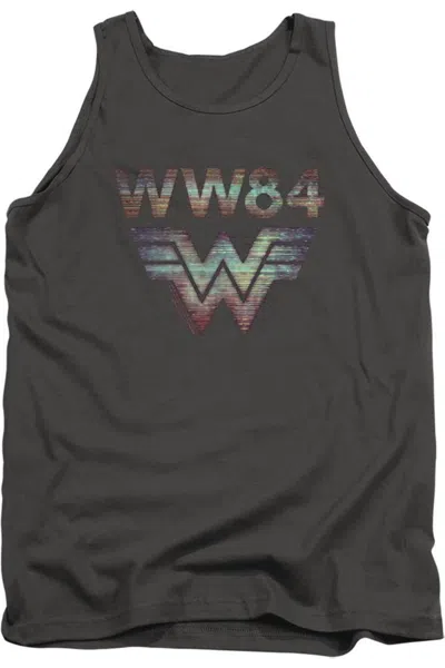 Gildan Wonder Woman 84 Static Tv Lines Adult Tank Top In Pink