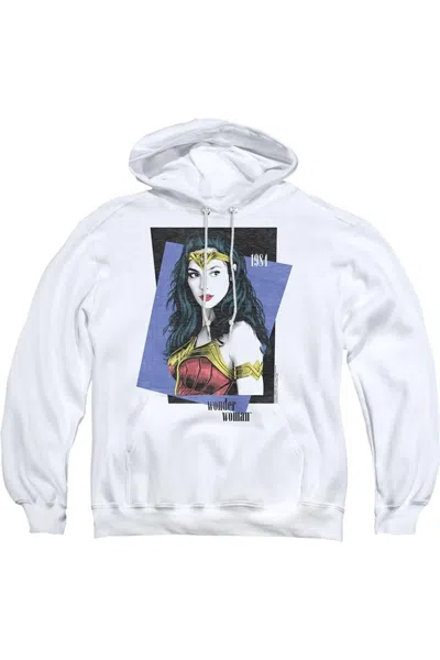 Gildan Wonder Woman 84 Strike A Pose Adult Pull Over Hoodie / Hooded Sweatshirt In White