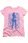 Gildan Wonder Woman 84 Televisions Short Sleeve Women´s Tee / T-shirt In Pink
