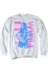 Gildan Wonder Woman 84 Truth Love And Justice Adult Crewneck Sweatshirt In White