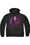 Gildan Wonder Woman 84 Vaporwave Wonder Woman Adult Pull Over Hoodie / Hooded Sweatshirt In Black