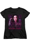 Gildan Wonder Woman 84 Vaporwave Wonder Woman Short Sleeve Women´s Tee / T-shirt In Black