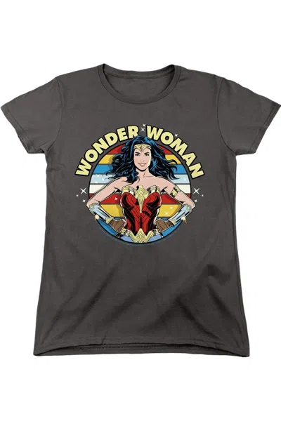 Gildan Wonder Woman 84 Woman Of Wonder Short Sleeve Women´s Tee / T-shirt In Pink
