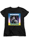Gildan Wonder Woman 84 Wonder Duo Short Sleeve Women´s Tee / T-shirt In Black