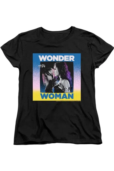 Gildan Wonder Woman 84 Wonder Duo Short Sleeve Women´s Tee / T-shirt In Black